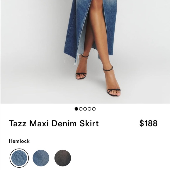 Reformation Tazz Maxi Denim Skirt - Picture 6 of 7